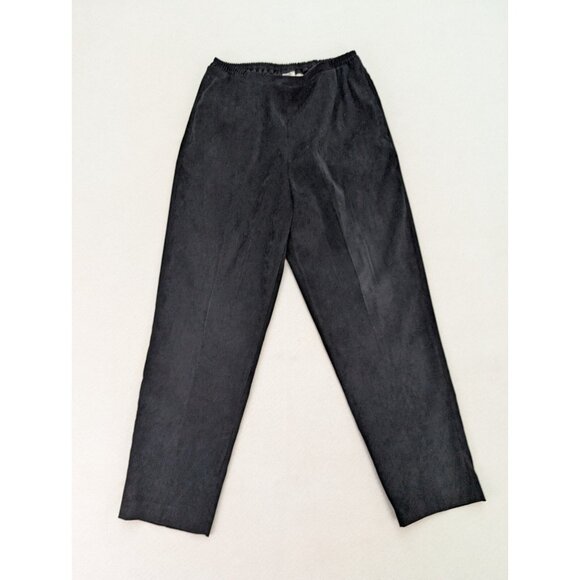 Kim Rogers Women's Pants Size 8P Black Soft Microfiber Elastic Waist Pull-On - Picture 2 of 11